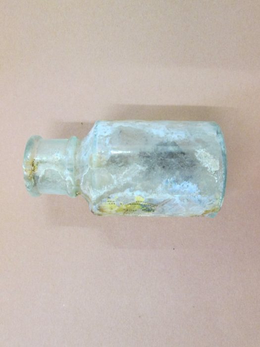 Bottle found in excavation