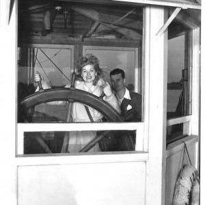 Lucille Ball in the Captain's House of the City of Jamestown Steamboat